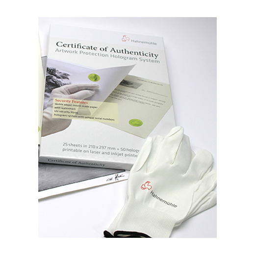 Hahnemuhle Certificate of Authenticity & Hologram System - HMCERTI