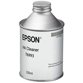 Epson Ink Cleaner can T6993, 250ml, with a silver metal body and white label on a white background.