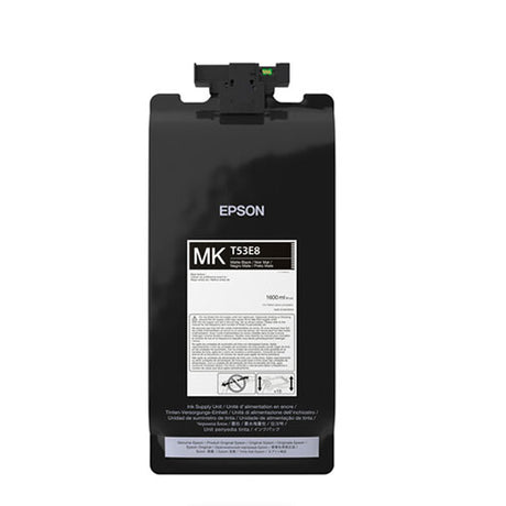 The Epson UltraChrome PRO6 Matte Black Ink Pack (T53E820) is a 1.6L large-capacity ink pack designed for SureColor P8570DL printers.