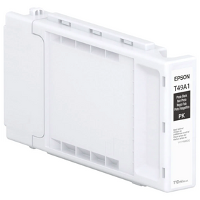 The Epson SureColor PRO6 Photo Black Ink Cartridge (T49A120) by Epson offers 110ml capacity, making it ideal for production photo printing with UltraChrome PRO6 high-capacity ink.