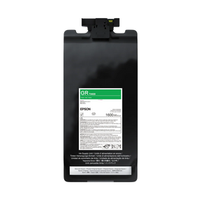 The Epson UltraChrome PRO12 Green Ink Bag (1.6L, P20570 - T56EB20) is a professional-grade archival pigment ink for use in Epson printers. The packaging displays product information and safety warnings.