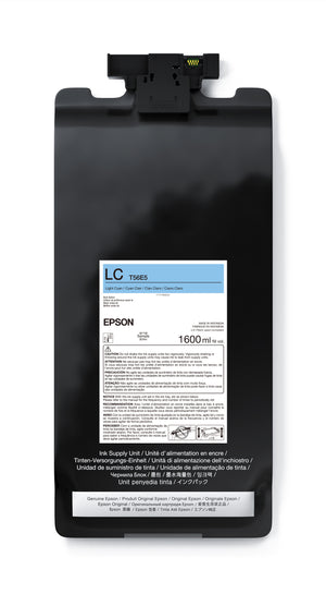 EPSON UltraChrome PRO12 Light Cyan Ink Bag, 1.6L - P20570 - T56E520