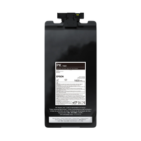 The Epson UltraChrome PRO12 Photo Black Ink Bag, 1.6L (P20570 - T56E120), features archival pigment ink and product details on the front. It is shown against a white background.
