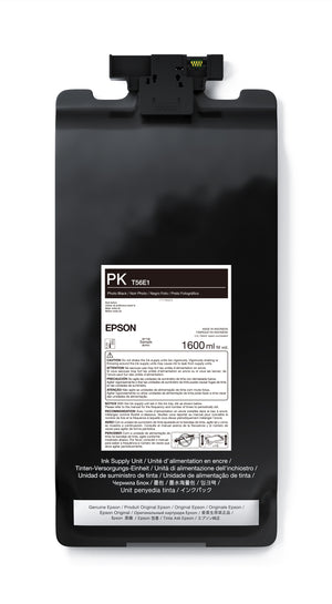 EPSON UltraChrome PRO12 Photo Black Ink Bag, 1.6L - P20570 - T56E120