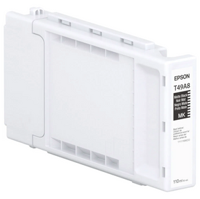 The Epson SureColor PRO6 Matte Black UltraChrome PRO6 Ink Cartridge (110ml, T49A820) by Epson uses pigment-based ink for professional photo printing and is part of the UltraChrome PRO6 series.