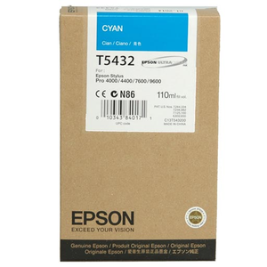 Epson Cyan UltraChrome Ink Cartridge 110 ml - T543200