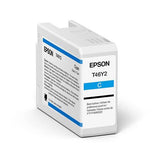 Epson SureColor P900 Cyan UltraChrome PRO10 Ink Cartridge 50ml - T46Y200