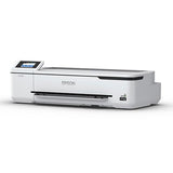 The Epson SureColor T3170 Wireless Printer (24”, SCT3170SR) features a white, modern design with clean lines, a left-side touchscreen display, and the Epson logo centered on its front. Shown against a plain white background.