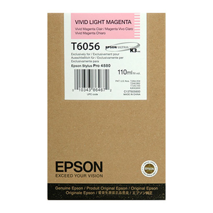 Epson Vivid Light Magenta Ultrachrome K3 Ink Cartridge - 110 ml - T605600