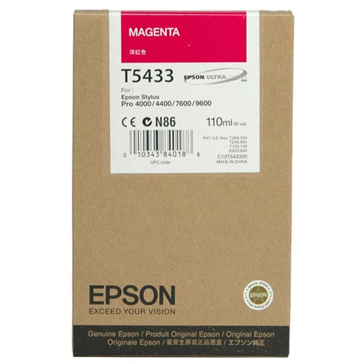Epson Magenta UltraChrome Ink Cartridge 110 ml - T543300