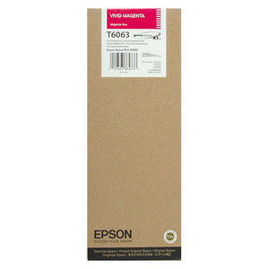 Epson Vivid Magenta Ultrachrome K3 Ink Cartridge - 220 ml - T606300