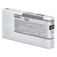The Epson SureColor P5000 Matte Black UltraChrome HDX Ink Cartridge (T913800) features pigment ink and multi-language usage info on the front, designed for Epson SureColor printers.