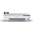 The Epson SureColor T3170M 24" Wireless Printer w/ Integrated Scanner (SCT3170M) features a touchscreen control panel, front paper tray, white modern design, and supports wireless large format printing.