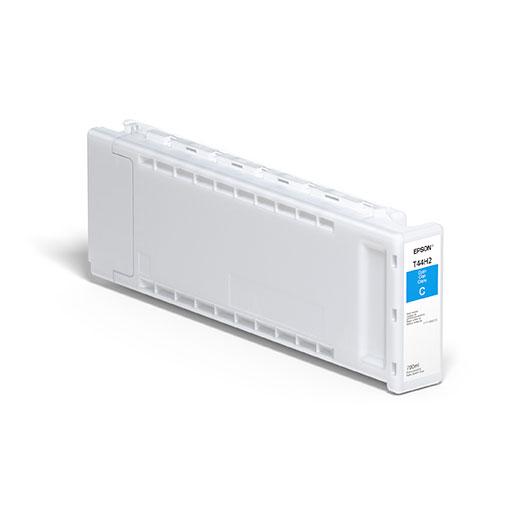 The Epson Cyan UltraChrome Pro12 Ink Cartridge (700ml, T44H220) delivers a wide color gamut, ideal for devices like the Epson SureColor P7570.