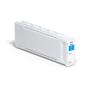 The Epson Cyan UltraChrome Pro12 Ink Cartridge (700ml, T44H220) delivers a wide color gamut, ideal for devices like the Epson SureColor P7570.