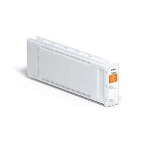 The Epson Orange UltraChrome Pro12 700ml Ink Cartridge (T44HA20) is designed for SureColor P7570 printers, providing vibrant color and displayed on a plain white background.
