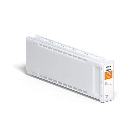 The Epson Orange UltraChrome Pro12 700ml Ink Cartridge (T44HA20) is designed for SureColor P7570 printers, providing vibrant color and displayed on a plain white background.
