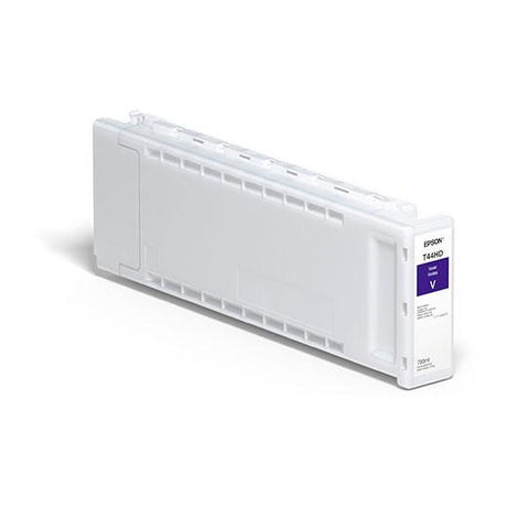 The Epson Violet UltraChrome Pro12 Ink Cartridge (700ml, T44HD20) by Epson is shown on a white background, featuring clear UltraChrome PRO12 labeling for wide color gamut and visible cartridge details on one side.