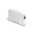 The Epson Photo Black UltraChrome Pro12 Ink Cartridge (150ml, T44W120) by Epson is shown upright on a white background, featuring a white body and black label for photo black ink.