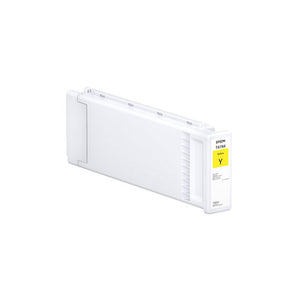 The Epson Yellow UltraChrome XD2 Ink Cartridge (700ml, T41N420) features a yellow label and is shown on a plain white background.