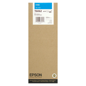 Epson Cyan Ultrachrome K3 Ink Cartridge - 220 ml - T606200