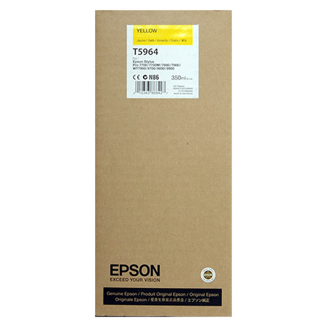 The Epson Yellow UltraChrome HDR Ink Cartridge (T596400) is a 350ml cartridge for Stylus Pro printers, featuring advanced pigment ink technology and branded with Epson UltraChrome HDR.