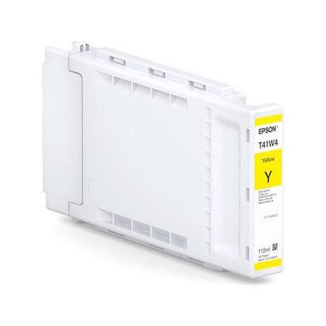 The Epson Yellow UltraChrome XD2 Ink Cartridge (110ml, T41W420) is designed for use in Epson SureColor T3475 and T5475 printers.