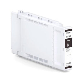 The Epson Black UltraChrome XD2 Ink Cartridge (T41W520), 110ml, is shown angled on a white background. Compatible with the Epson SureColor T3475, it uses archival pigment inks for lasting quality. Brand: Epson.